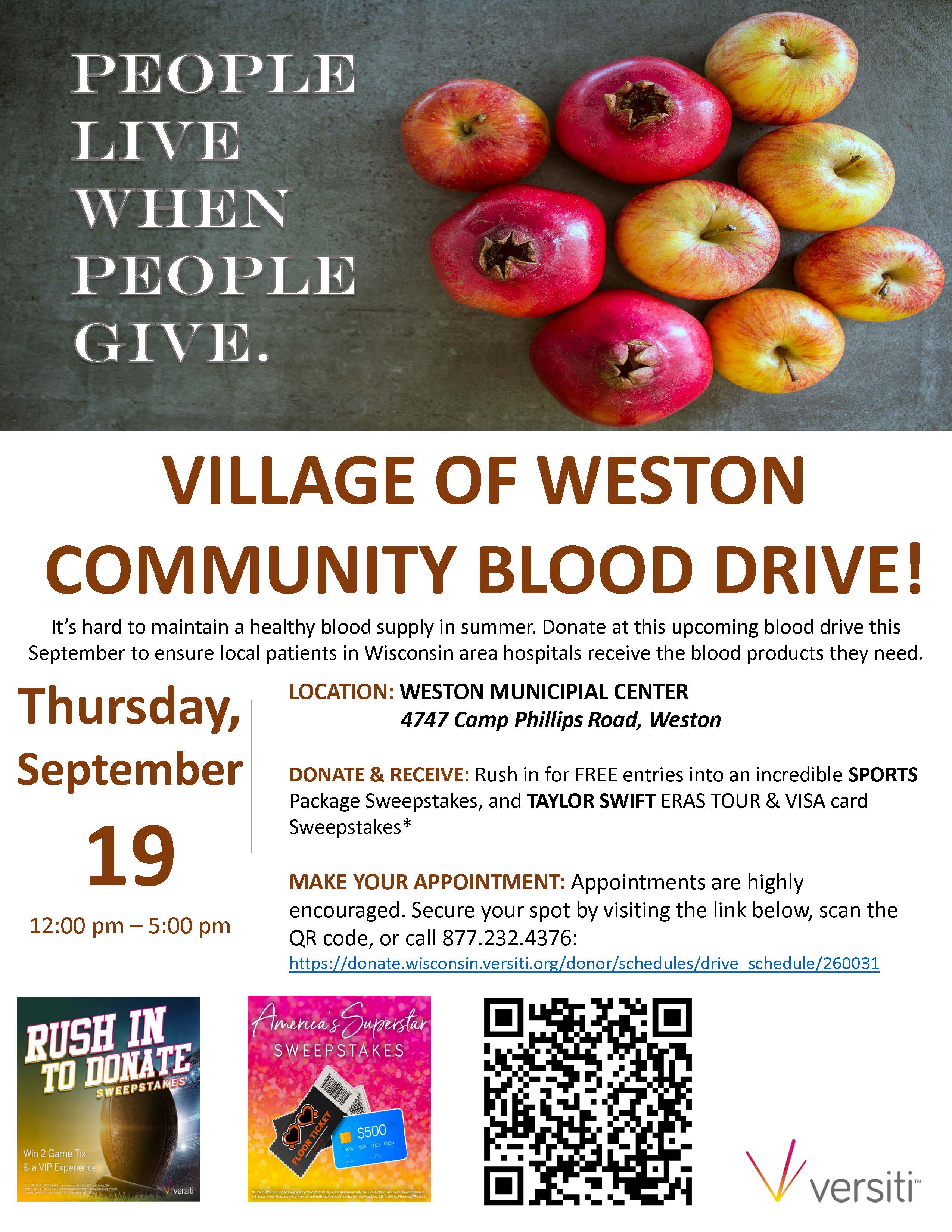 09-19-2024 Blood Drive Flyer