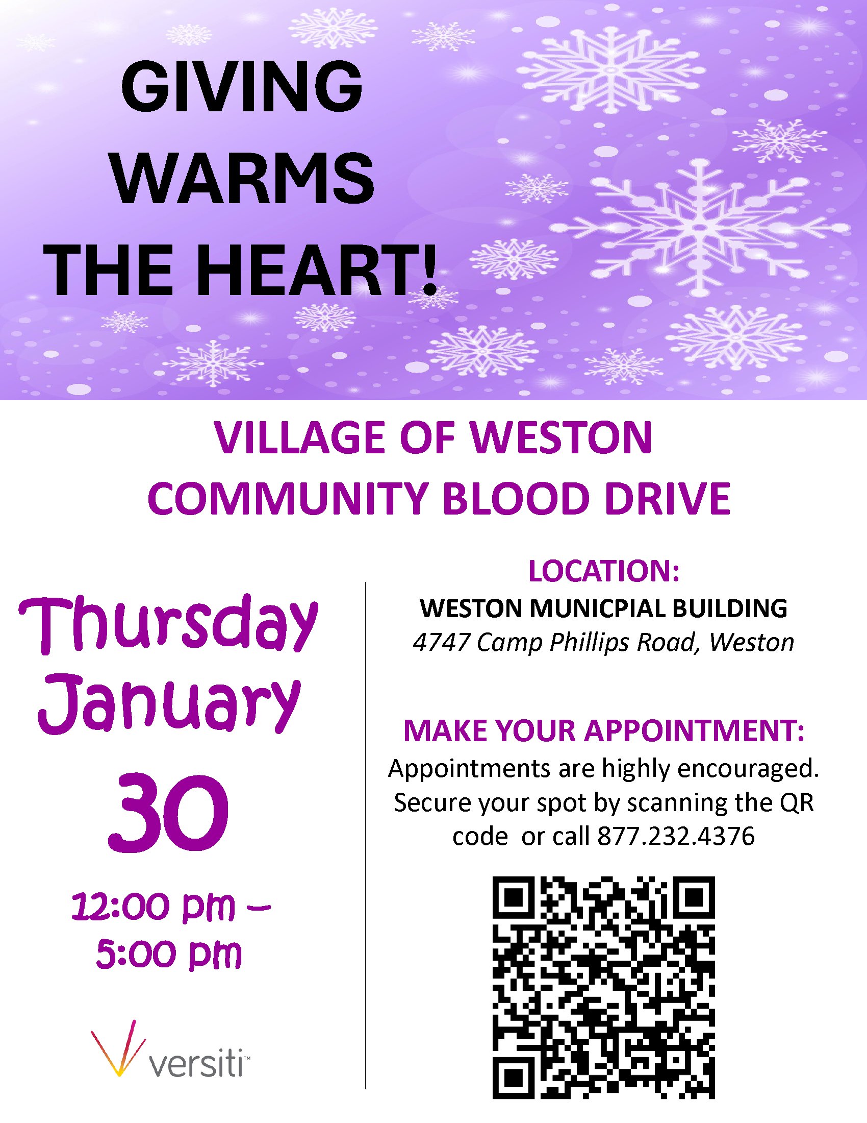 01-30-2025 Blood Drive Flyer
