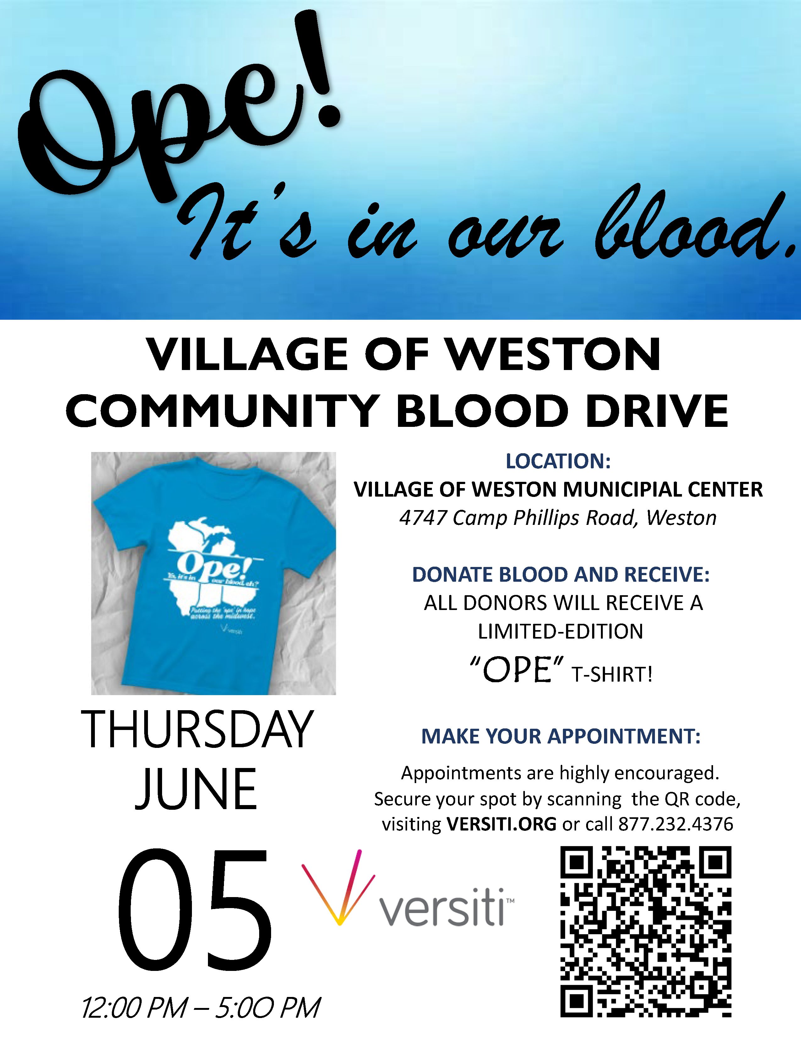 05-28-2025 Revised 06-05-2025 Blood Drive Flyer