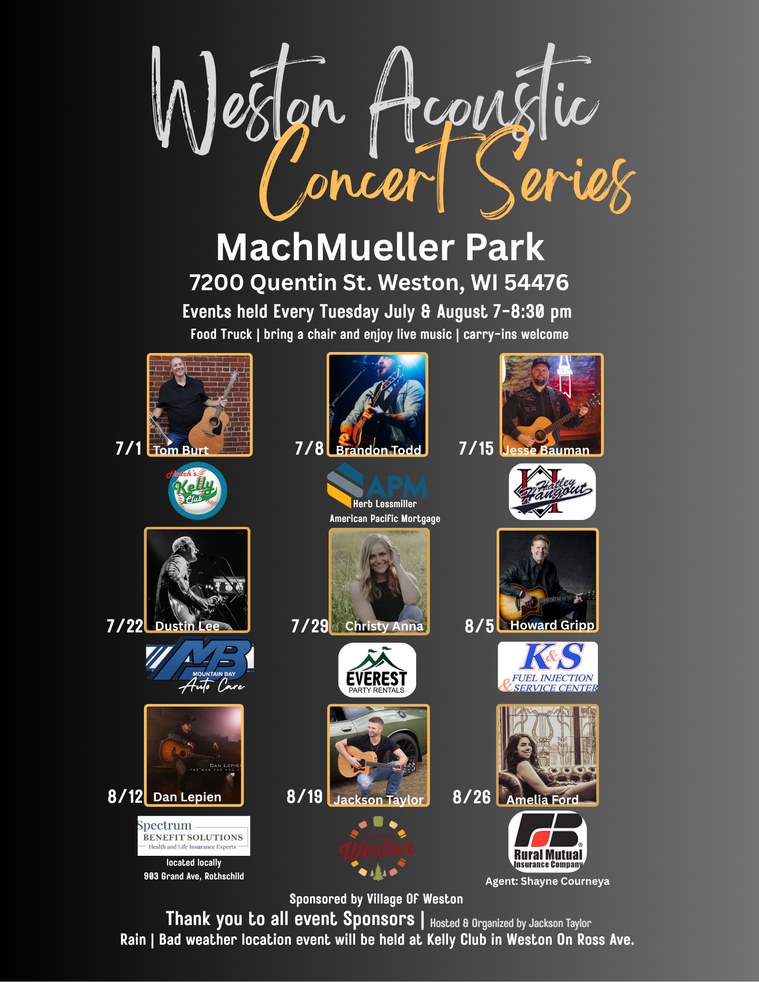 07 Weston Concert Series Full Poster (8.5 x 11 in)