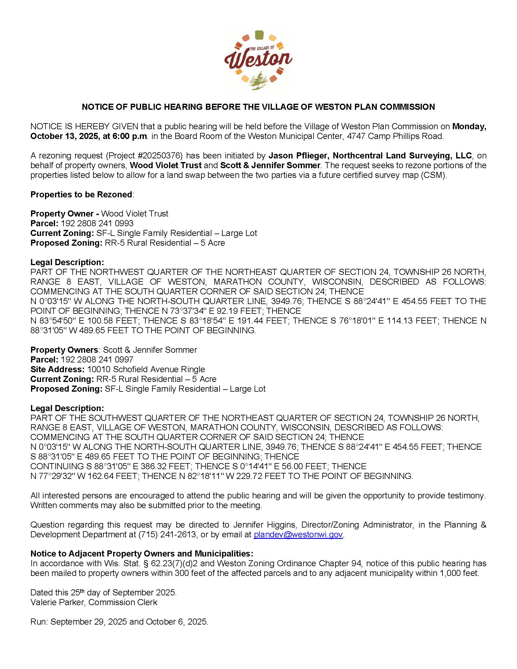 251013 Hearing Notice Village - Website2